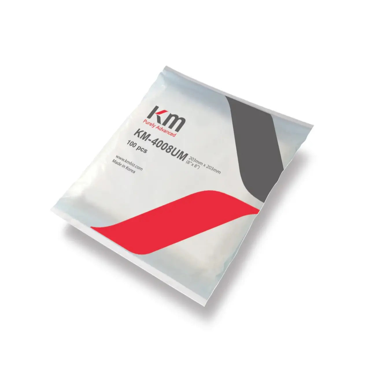 KM Microfiber Sealed-border, Excellent cleaning, Low-ion, Modified Twill Wipers (class ISO 3+); KM-4008UM
