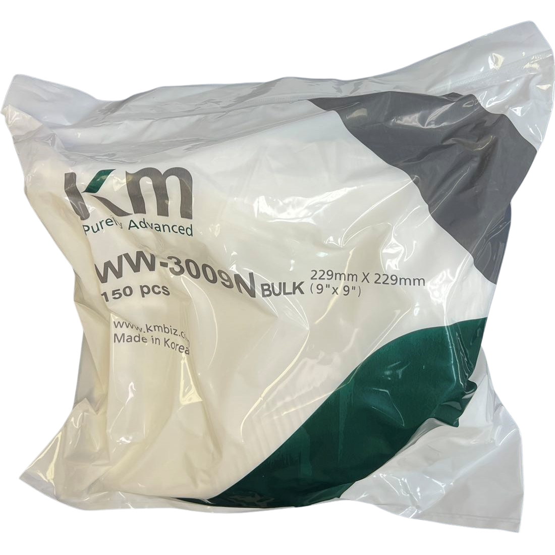 KM Polyester Heat Sealed Wipers (Class ISO 5+); WW-3009N, 3009NB