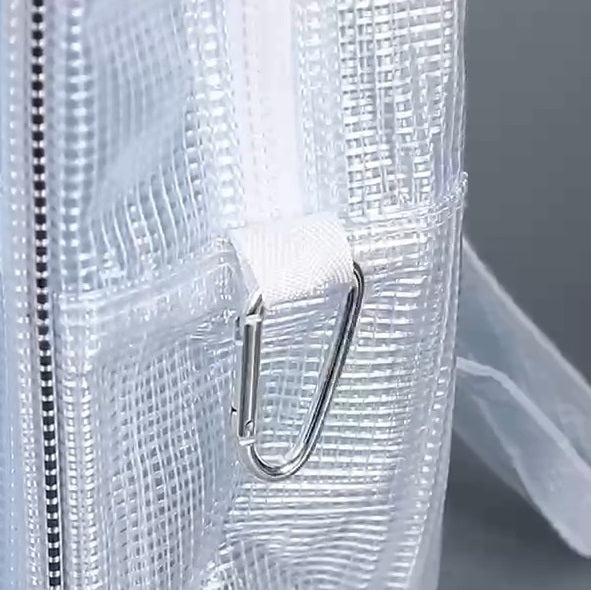 Clear ESD-Safe PVC Cleanroom Backpack