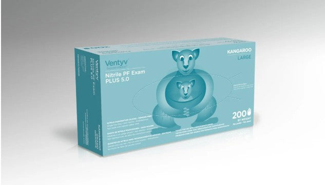 Ventyv® Nitrile Powder-Free Exam PLUS 5.0 Blue (Kangaroo)