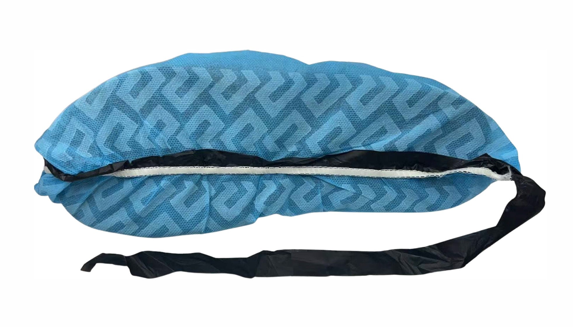 Disposable ESD Non-woven PP Shoe Covers, Blue/Black/White