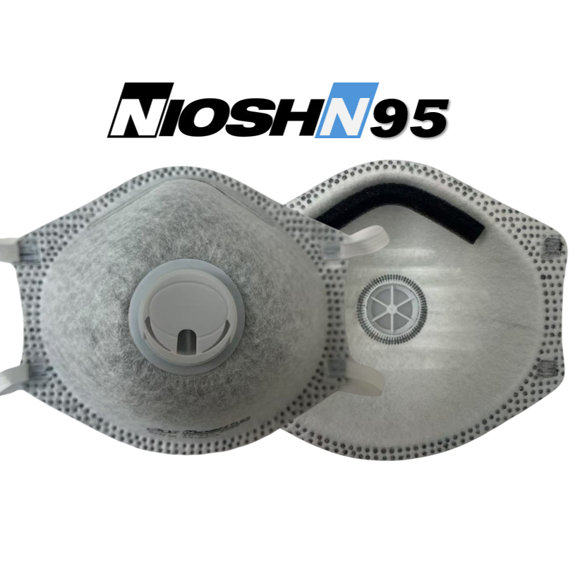 [3Q] NIOSH-approved N95 Valve Respirator (Activated Carbon)