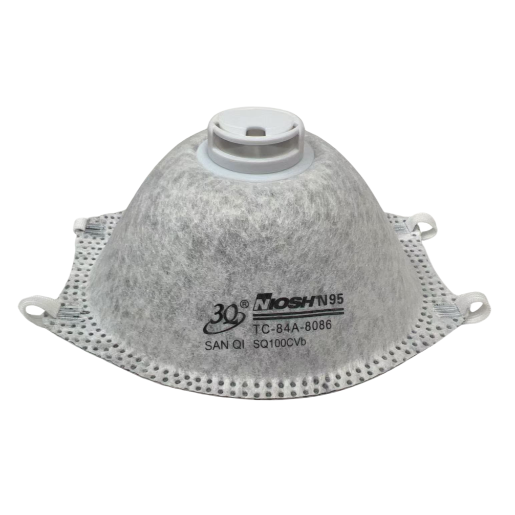[3Q] NIOSH-approved N95 Valve Respirator (Activated Carbon)