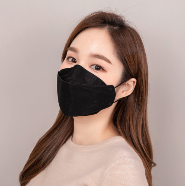 Dr. Puri KF94 Micro-dust Protection Premium Mask (White/Black, S, M, L)