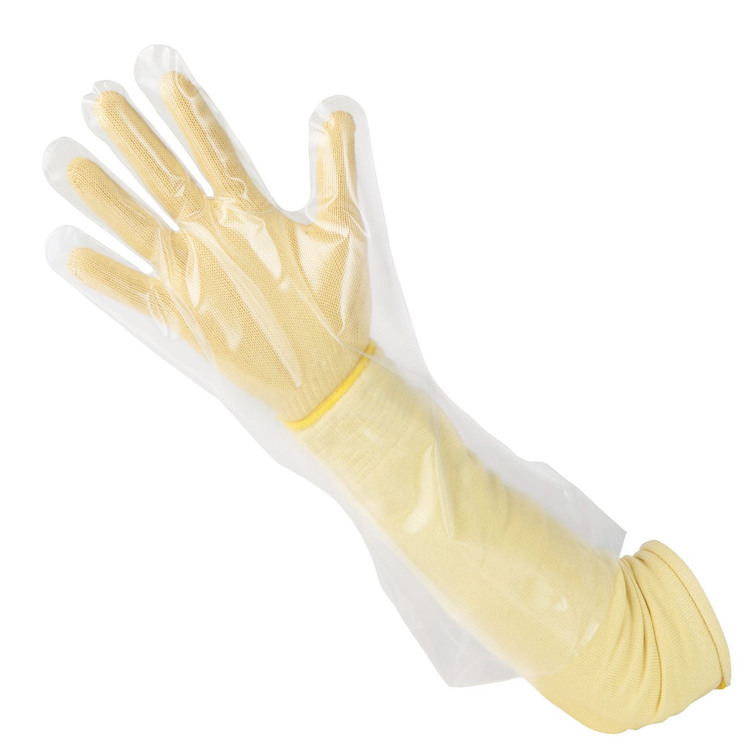 KM Virgin PE Gloves, Elbow Length (ISO Class 3+); Solar Cell