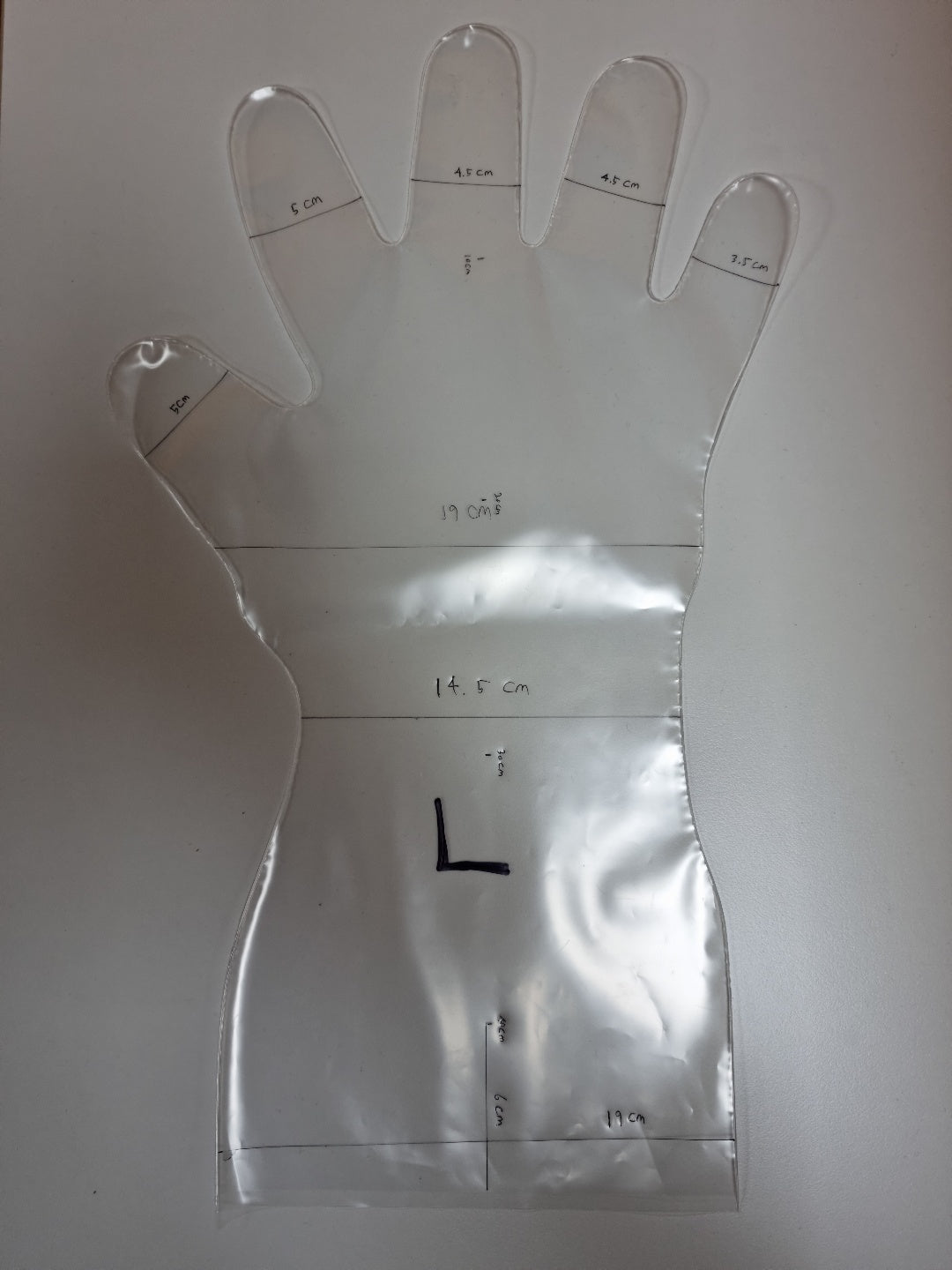 KM Virgin PE Gloves, Elbow Length (ISO Class 3+); Solar Cell