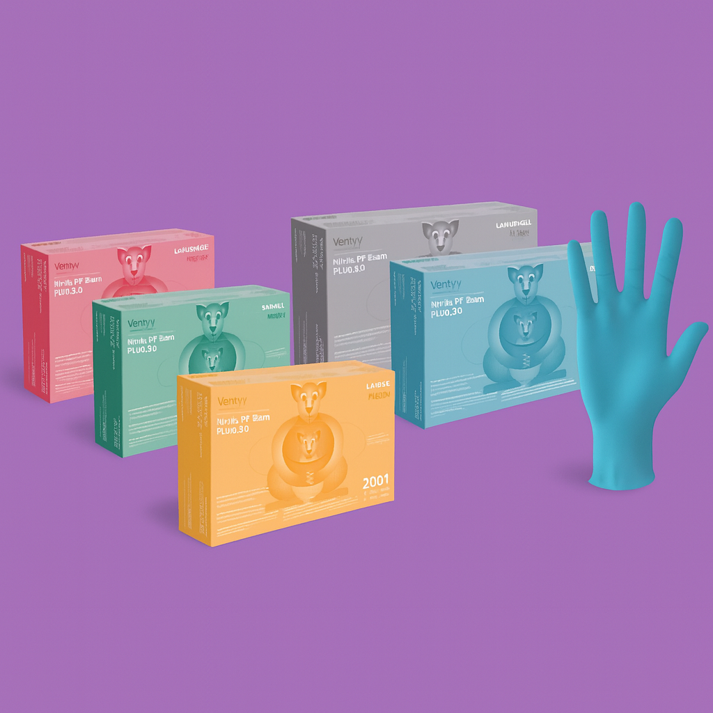 Ventyv® Nitrile Powder-Free Exam PLUS 5.0 Blue (Kangaroo)