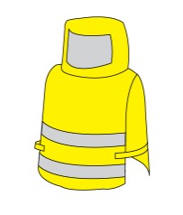 [Kappler] DuraChem® 200, Multi-hazard protection , SM/MD~4XL, Hivis Yellow/Navy/Dark Gray,
